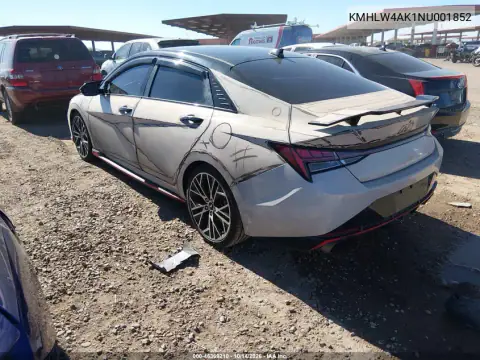 KMHLW4AK1NU001852 — 2022 Hyundai Elantra N, фото 3 с аукциона IAAI, Естественный износ