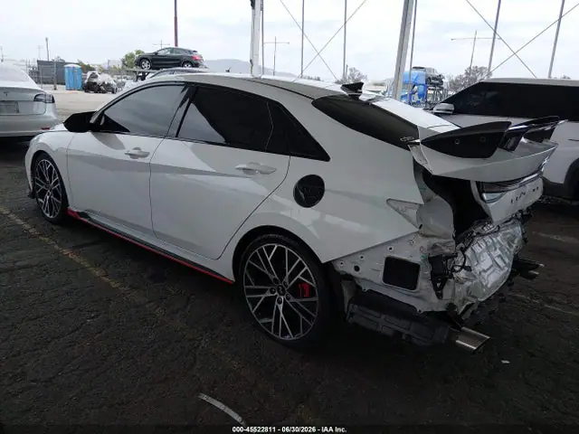 KMHLW4AK1PU014460 — 2023 Hyundai Elantra N, фото 3 с аукциона IAAI 29.09.2026, Задняя часть