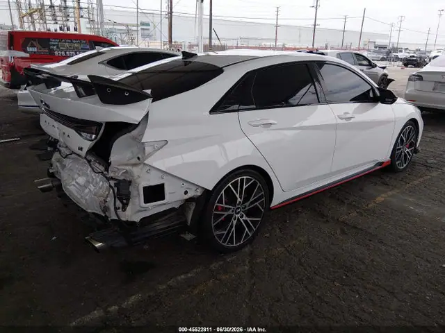 KMHLW4AK1PU014460 — 2023 Hyundai Elantra N, фото 4 с аукциона IAAI 29.09.2026, Задняя часть