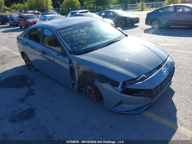 2022 Hyundai Elantra Preferred Ivt With Sun And Tech Package VIN KMHLM4AG5NU225725 фото 1