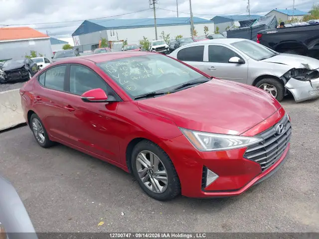 KMHD84LF3KU859656 — 2019 Hyundai Elantra Preferred, Передняя часть слева (Left Front), фото до ремонта