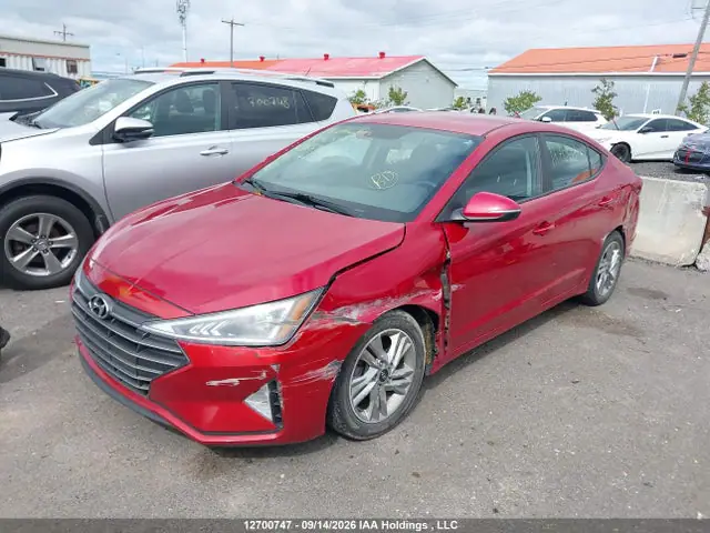 KMHD84LF3KU859656 — 2019 Hyundai Elantra Preferred, фото 2 с аукциона IAAI 13.10.2026, Передняя часть слева