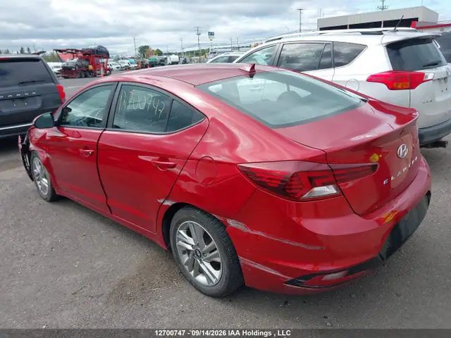 KMHD84LF3KU859656 — 2019 Hyundai Elantra Preferred, фото 3 с аукциона IAAI 13.10.2026, Передняя часть слева