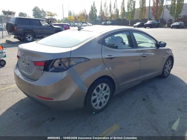5NPDH4AE4FH570770 — 2015 Hyundai Elantra SE/Sport/Limited, фото 4 с аукциона IAAI 14.10.2026, Задняя часть