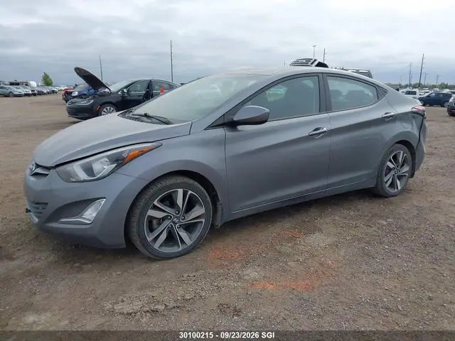KMHDH4AH9GU627042 — 2016 Hyundai Elantra SE/Sport/Limited, фото 2 с аукциона IAAI 29.09.2026, Задняя часть слева