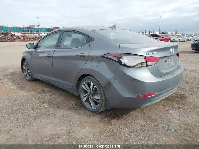 KMHDH4AH9GU627042 — 2016 Hyundai Elantra SE/Sport/Limited, фото 3 с аукциона IAAI 29.09.2026, Задняя часть слева