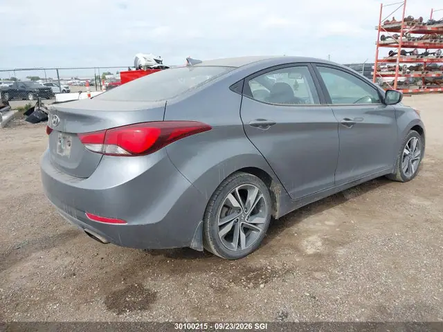 KMHDH4AH9GU627042 — 2016 Hyundai Elantra SE/Sport/Limited, фото 4 с аукциона IAAI 29.09.2026, Задняя часть слева