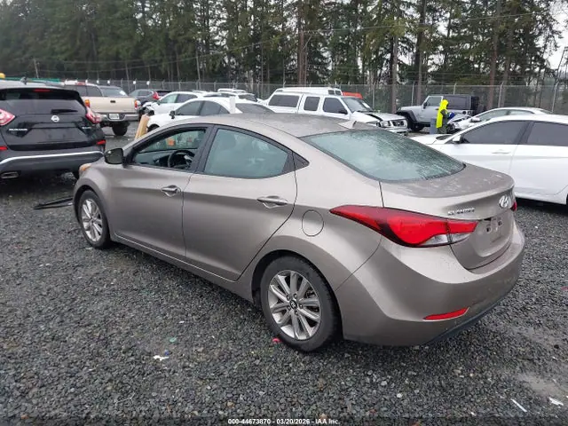 5NPDH4AE5EH479442 — 2014 Hyundai Elantra SE, фото 3 с аукциона IAAI 30.09.2026, Угон