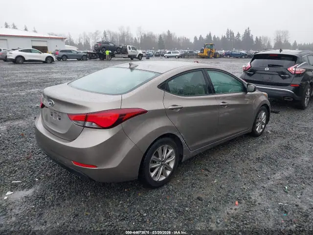 5NPDH4AE5EH479442 — 2014 Hyundai Elantra SE, фото 4 с аукциона IAAI 30.09.2026, Угон