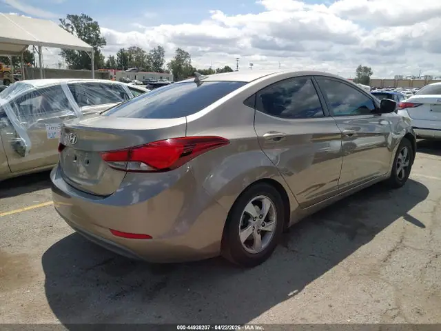 5NPDH4AE0EH511150 — 2014 Hyundai Elantra SE, фото 4 с аукциона IAAI 30.09.2026, Угон
