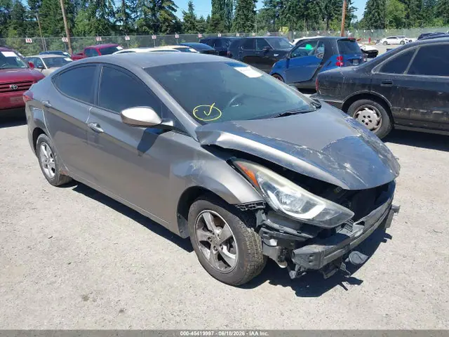 5NPDH4AE3EH497194 — 2014 Hyundai Elantra SE, Передняя часть (Front End), фото до ремонта