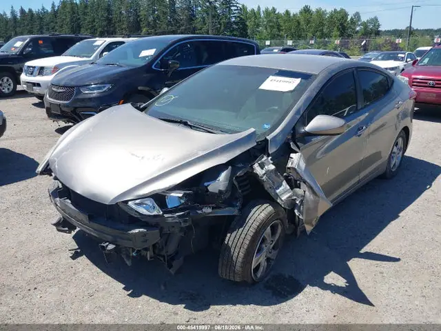5NPDH4AE3EH497194 — 2014 Hyundai Elantra SE, фото 2 с аукциона IAAI 14.10.2026, Передняя часть