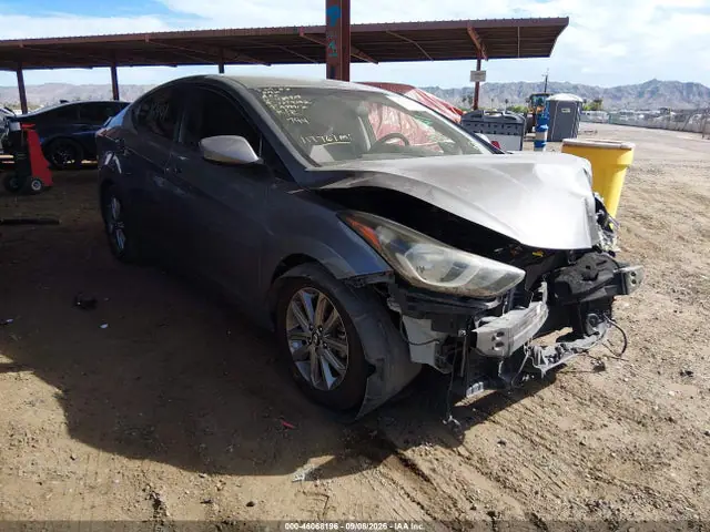 5NPDH4AE9EH489519 — 2014 Hyundai Elantra SE, Передняя часть (Front End), фото до ремонта