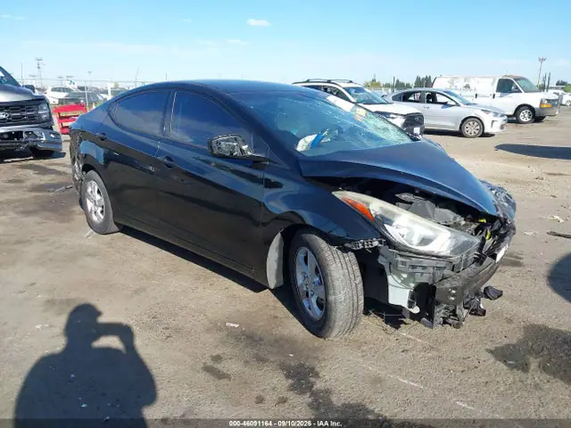 KMHDH4AE0EU047603 — 2014 Hyundai Elantra SE, Биологическая или химическая опасность (Biohazard), фото до ремонта