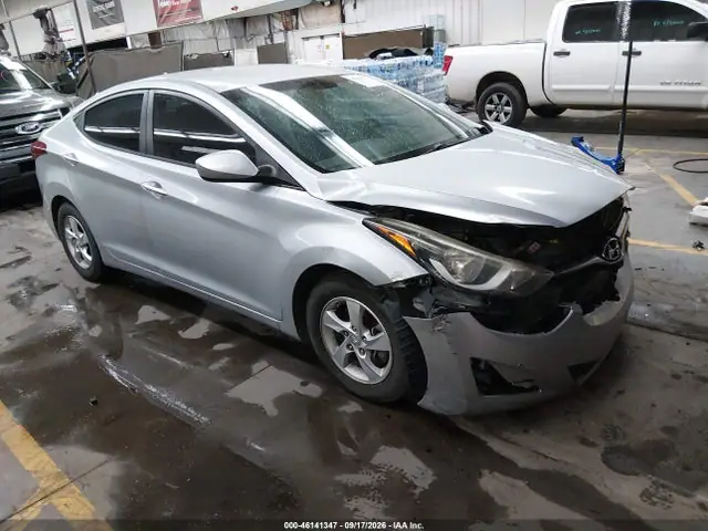 5NPDH4AE0EH517210 — 2014 Hyundai Elantra SE, Передняя часть (Front End), фото до ремонта
