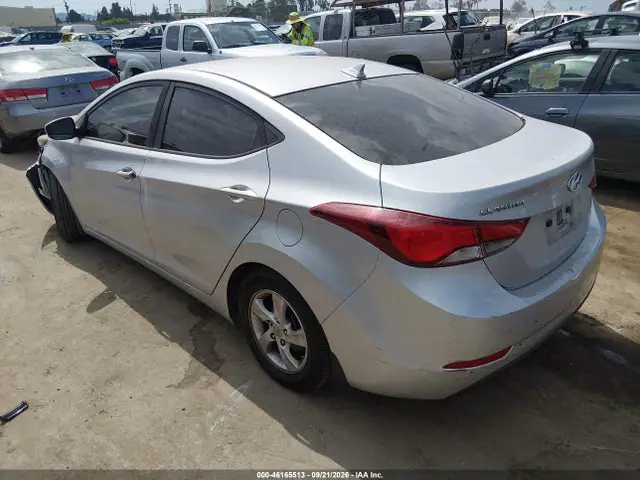 KMHDH4AEXEU143805 — 2014 Hyundai Elantra SE, фото 3 с аукциона IAAI 14.10.2026, Естественный износ