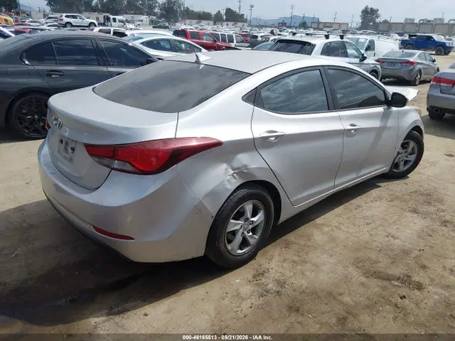 KMHDH4AEXEU143805 — 2014 Hyundai Elantra SE, фото 4 с аукциона IAAI 14.10.2026, Естественный износ