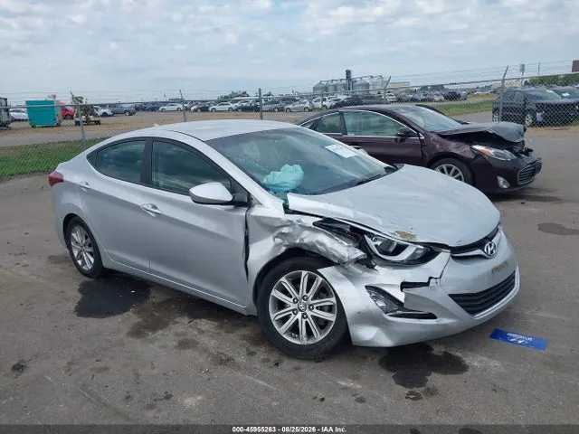 2015 Hyundai ELANTRA SE VIN 5NPDH4AEXFH555271 фото 1