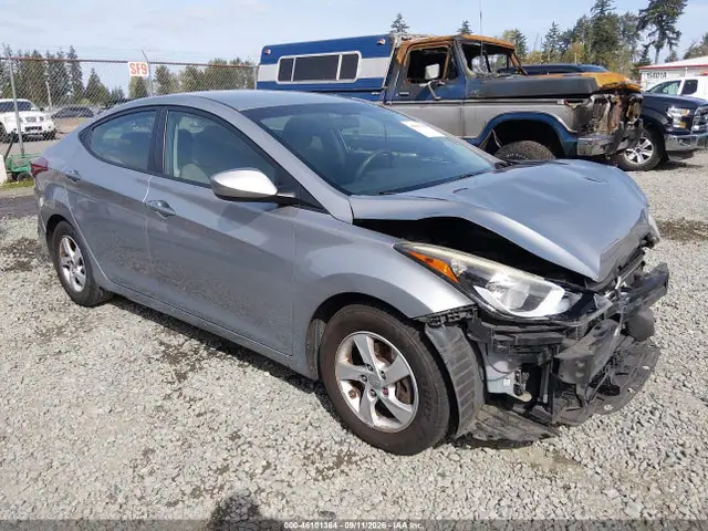 5NPDH4AE4FH582644 — 2015 Hyundai Elantra SE, Передняя часть (Front End), фото до ремонта