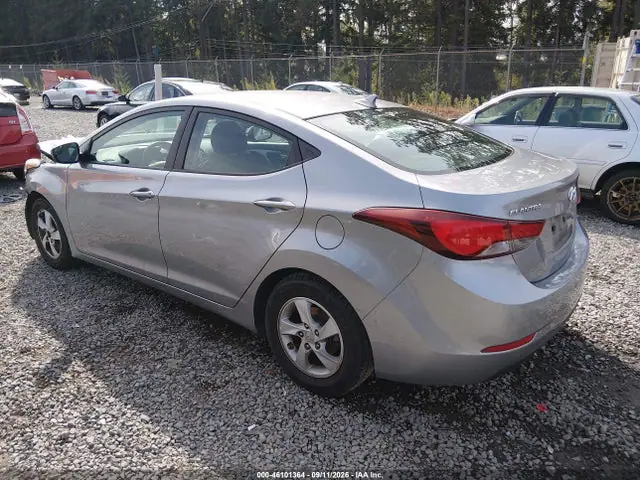 5NPDH4AE4FH582644 — 2015 Hyundai Elantra SE, фото 3 с аукциона IAAI 30.09.2026, Передняя часть