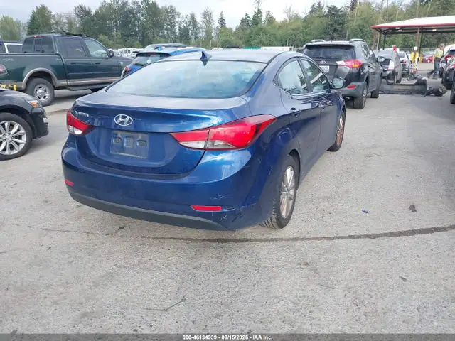 5NPDH4AE5FH617613 — 2015 Hyundai Elantra SE, фото 4 с аукциона IAAI 14.10.2026, Естественный износ