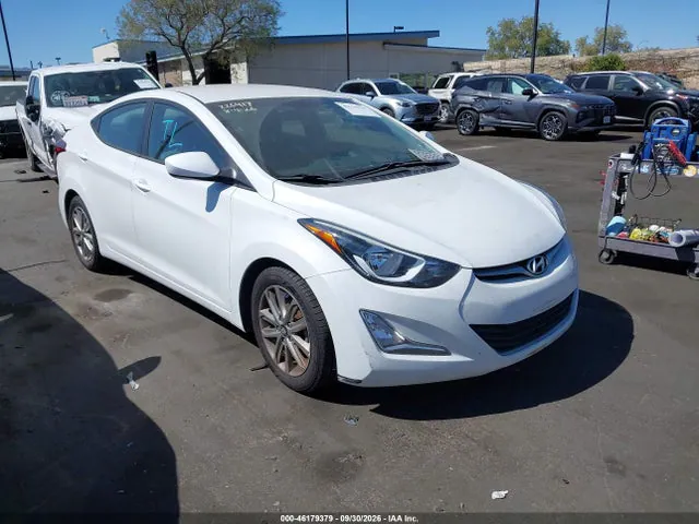 2015 Hyundai ELANTRA SE VIN 5NPDH4AE7FH587160 фото 1