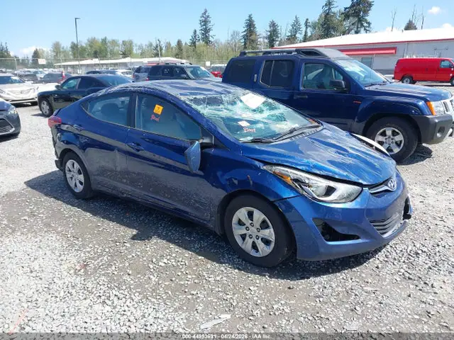 5NPDH4AE3GH780780 — 2016 Hyundai Elantra SE, Опрокидывание (Rollover), фото до ремонта