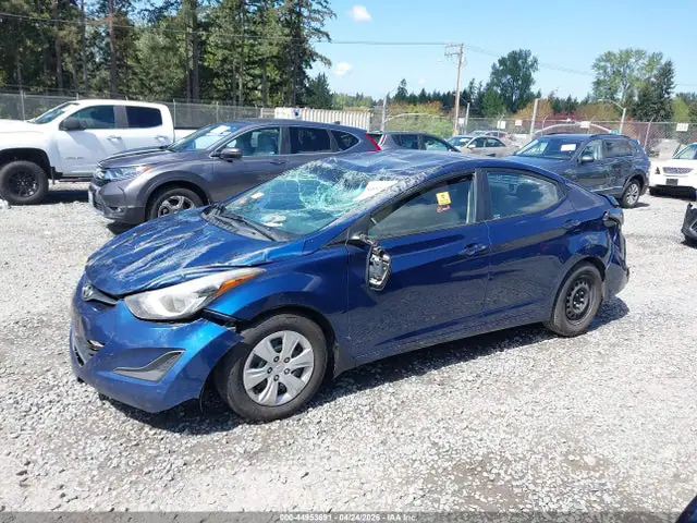5NPDH4AE3GH780780 — 2016 Hyundai Elantra SE, фото 2 с аукциона IAAI 14.10.2026, Опрокидывание