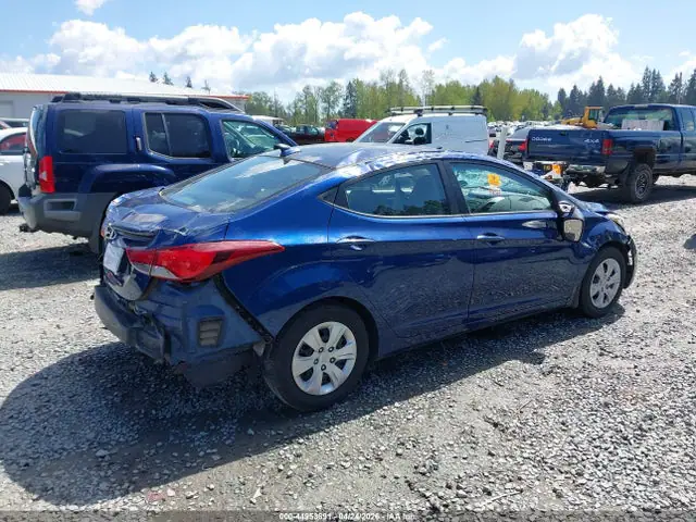5NPDH4AE3GH780780 — 2016 Hyundai Elantra SE, фото 4 с аукциона IAAI 14.10.2026, Опрокидывание