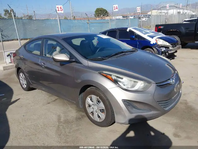 5NPDH4AE5GH674783 — 2016 Hyundai Elantra SE, Не указано (Unknown), фото до ремонта