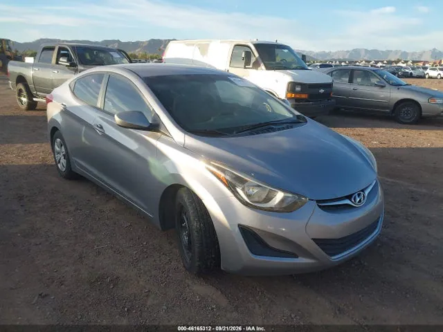 2016 Hyundai ELANTRA SE VIN 5NPDH4AEXGH708281 фото 1