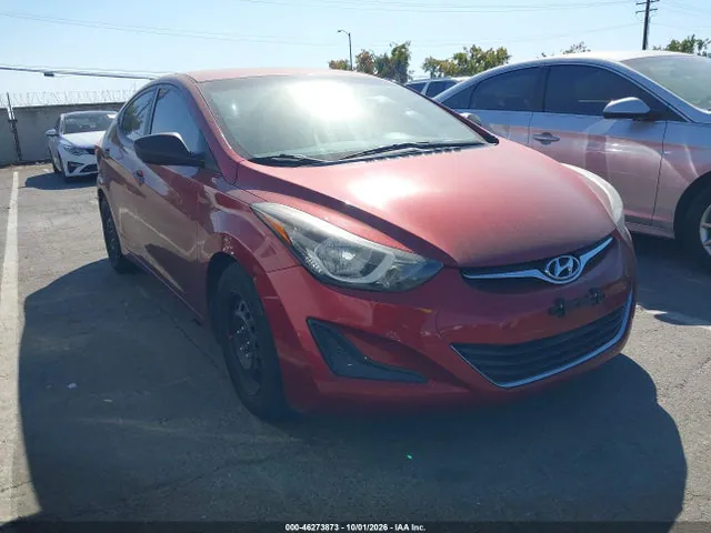 2016 Hyundai ELANTRA SE VIN 5NPDH4AE0GH710959 фото 1
