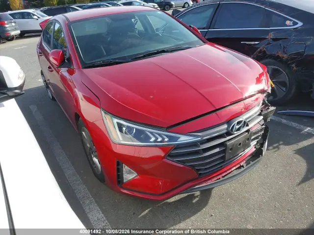 KMHD84LF7KU789921 — 2019 Hyundai Elantra SEL/Value/Limited, Задняя часть (Rear), фото до ремонта