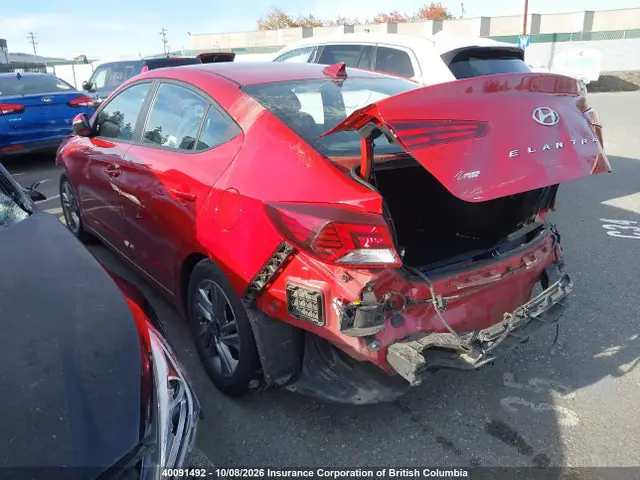 KMHD84LF7KU789921 — 2019 Hyundai Elantra SEL/Value/Limited, фото 3 с аукциона IAAI 14.10.2026, Задняя часть