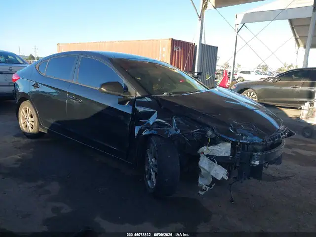 5NPD84LF2JH221718 — 2018 Hyundai Elantra SEL, Передняя часть (Front End), фото до ремонта
