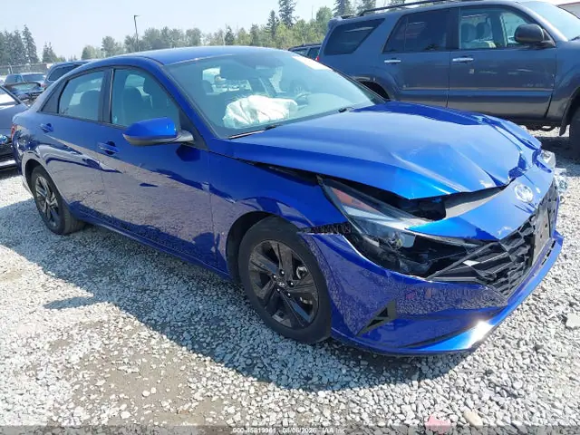 5NPLM4AG8MH004472 — 2021 Hyundai Elantra SEL, Передняя часть (Front End), фото до ремонта