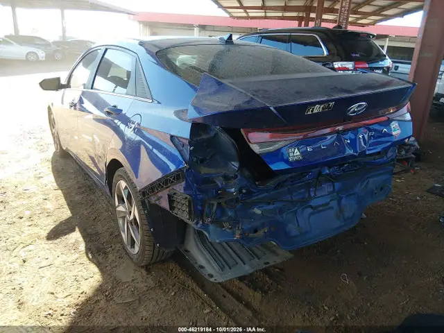 2022 Hyundai ELANTRA SEL VIN KMHLN4AG8NU255105 фото 3