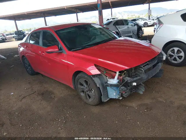 5NPLM4AG4PH092845 — 2023 Hyundai Elantra SEL, Передняя часть (Front End), фото до ремонта