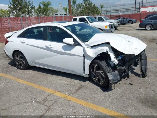 KMHLS4DGXRU642801 — 2024 Hyundai Elantra SEL, Передняя часть (Front End), фото до ремонта