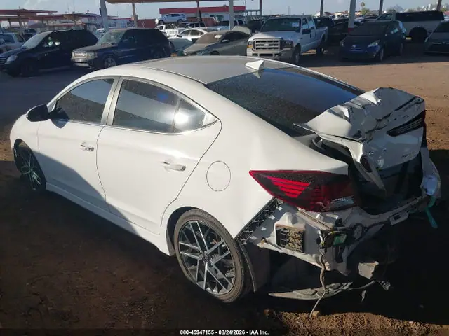 KMHD04LB0LU100629 — 2020 Hyundai Elantra Sport, фото 3 с аукциона IAAI 06.10.2026, Задняя часть