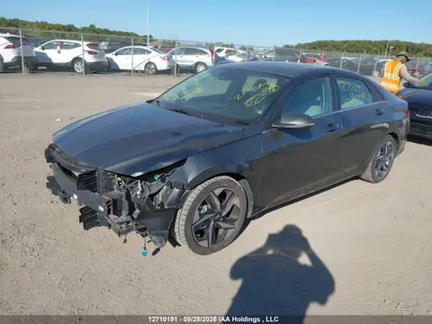 2021 Hyundai Elantra Ultimate Ivt With Tech Package With Two-tone Interior VIN KMHLN4AG9MU160938 фото 2