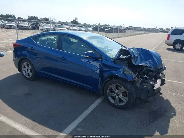 KMHDH4AE4GU484507 — 2016 Hyundai Elantra Value Edition, Передняя часть (Front End), фото до ремонта