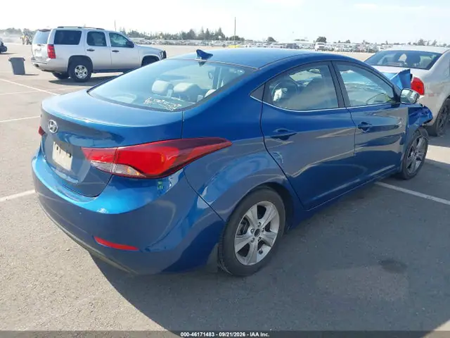 KMHDH4AE4GU484507 — 2016 Hyundai Elantra Value Edition, фото 4 с аукциона IAAI 13.10.2026, Передняя часть