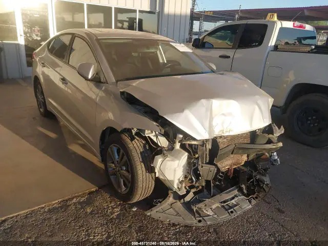 5NPD84LFXJH244289 — 2018 Hyundai Elantra Value Edition, Передняя часть (Front End), фото до ремонта