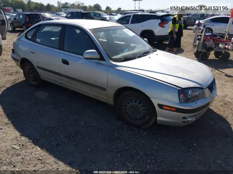 2005 Hyundai Elantra Gls/Gt VIN KMHDN56D85U153196 фото 1