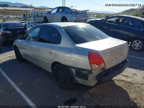 2006 Hyundai Elantra Gls/Limited VIN KMHDN46D66U356714 фото 4