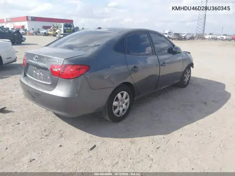 KMHDU46D28U360345 — 2008 Hyundai Elantra, фото 5 с аукциона IAAI, Передняя часть