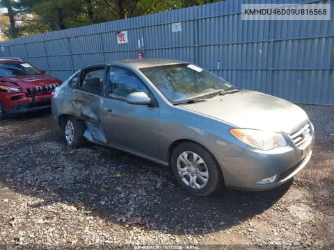2009 Hyundai Elantra Gls VIN KMHDU46D09U816568 фото 2