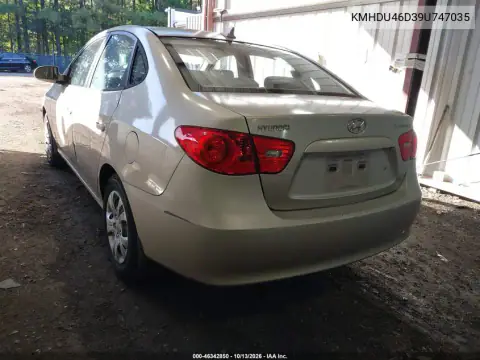 2009 Hyundai Elantra Gls VIN KMHDU46D39U747035 фото 4
