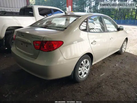 2009 Hyundai Elantra Gls VIN KMHDU46D39U747035 фото 5
